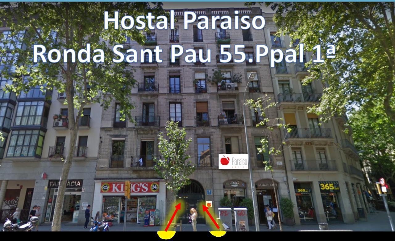 Paraiso Hostel Barcelona Exteriör bild
